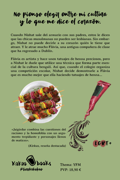 Contracubierta de La guerra de la henna
