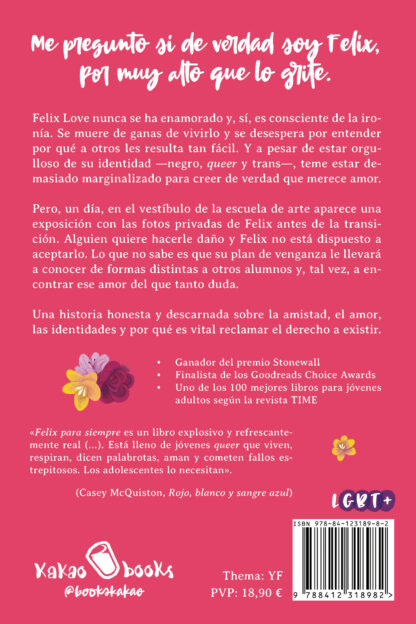 Contracubierta de Felix para siempre