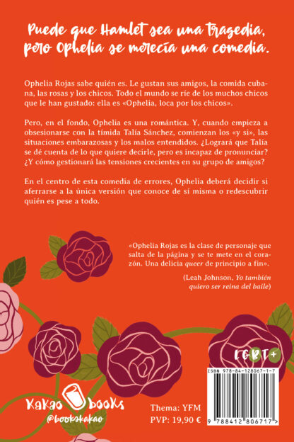 Contracubierta de Ophelia pese a todo, de Racquel Marie